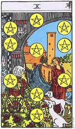 Pentagrammen X, tarotgedicht en tarotkaart